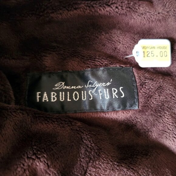 NWT Donna Salyer's Fabulous Faux Fur Poncho O/S - Picture 5 of 6